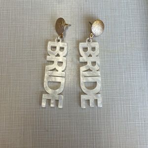 Bride earrings bachelorette